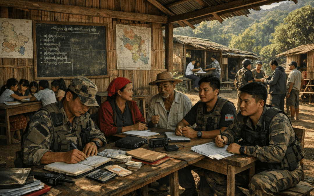 Papel de la resistencia y administración paralela en zonas controladas por grupos étnicos